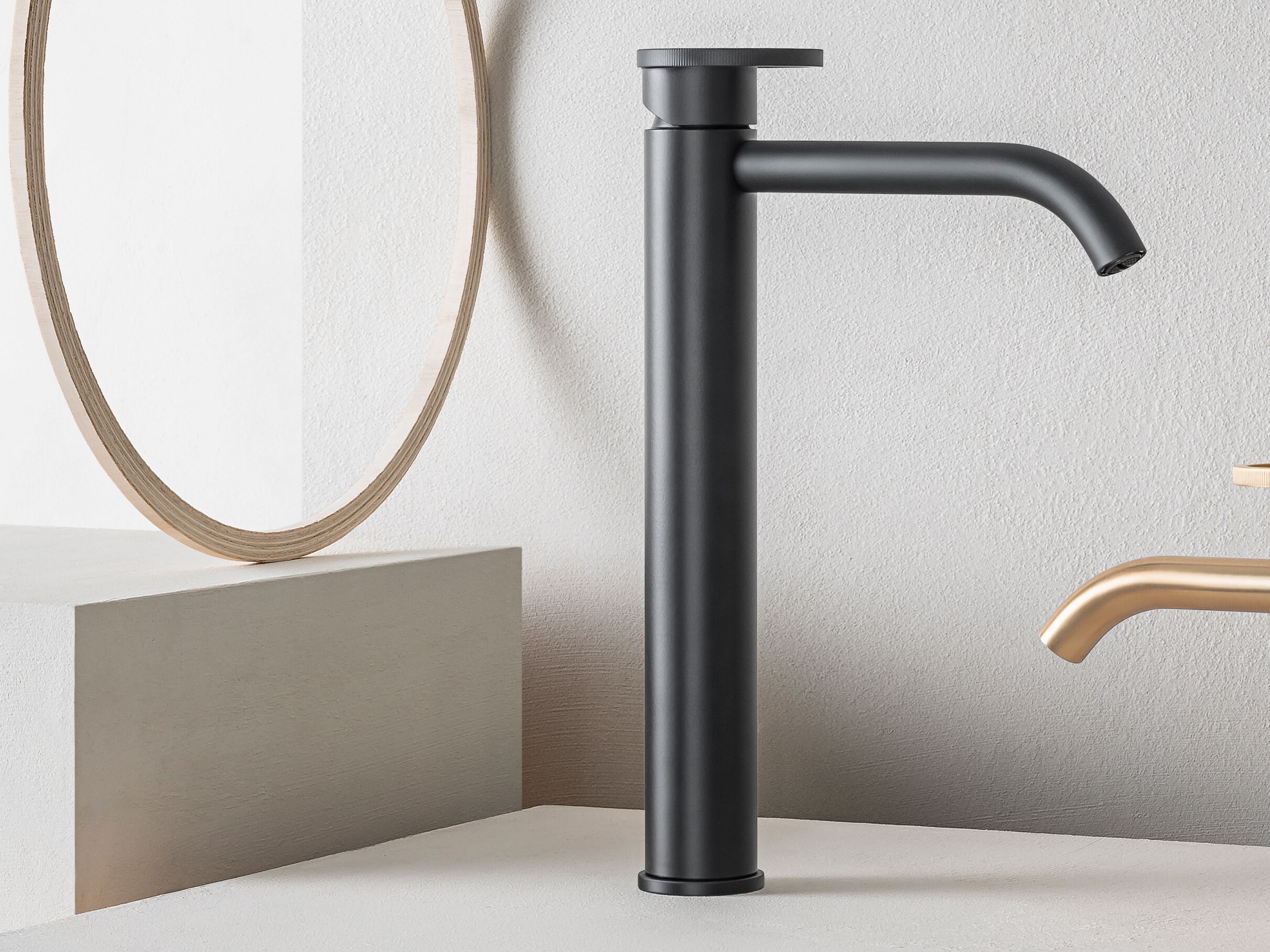 Высокий однорычажный смеситель для раковины QD Magistro Lab Smile ARCH-00031769 - Вид №1