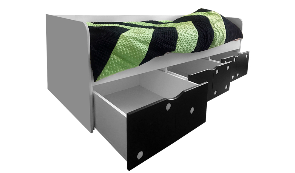 Подростковый диван-кровать с 2 ящиками "Продленка" МАНДАРИН ПРОДЛЕНКА 178746 Белый Santreyd  - Вид №4