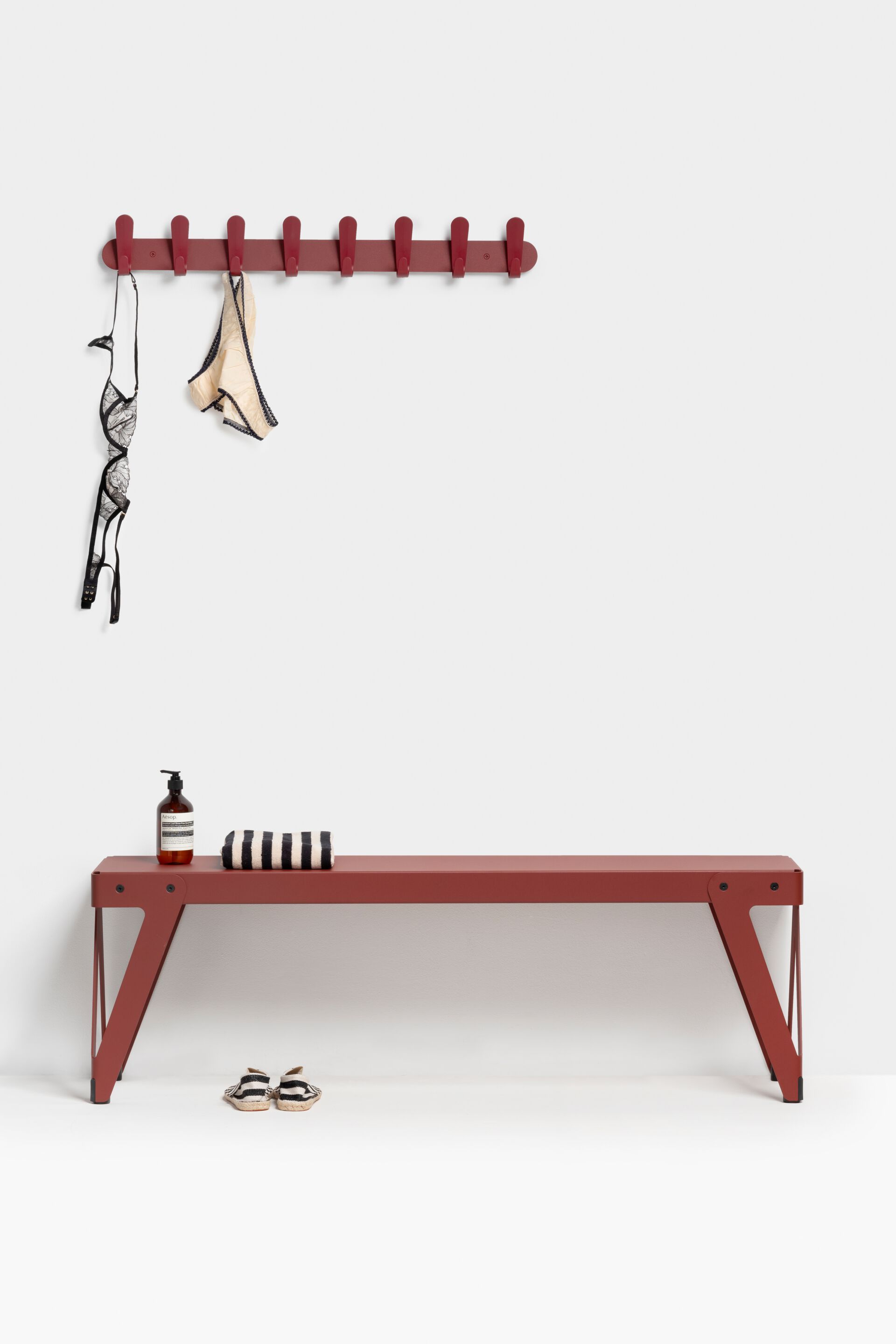 Стальная и пластиковая настенная вешалка FUNCTIONALS KROK HJH ARCH-00072504 - Вид №19