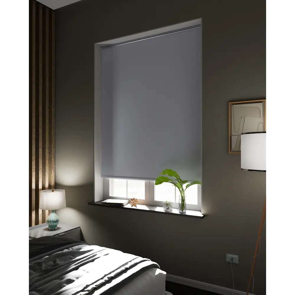 Рулонная штора блэкаут MIAMOZA Silver 50×175 см серая 89407641 STLM-1563670 - Вид №6