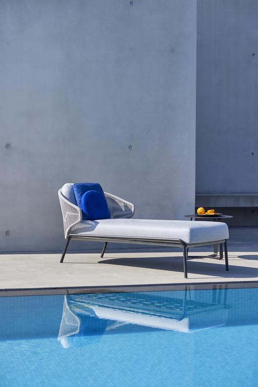 Шезлонг лава серебро Manutti Radius MNST743 - Вид №3