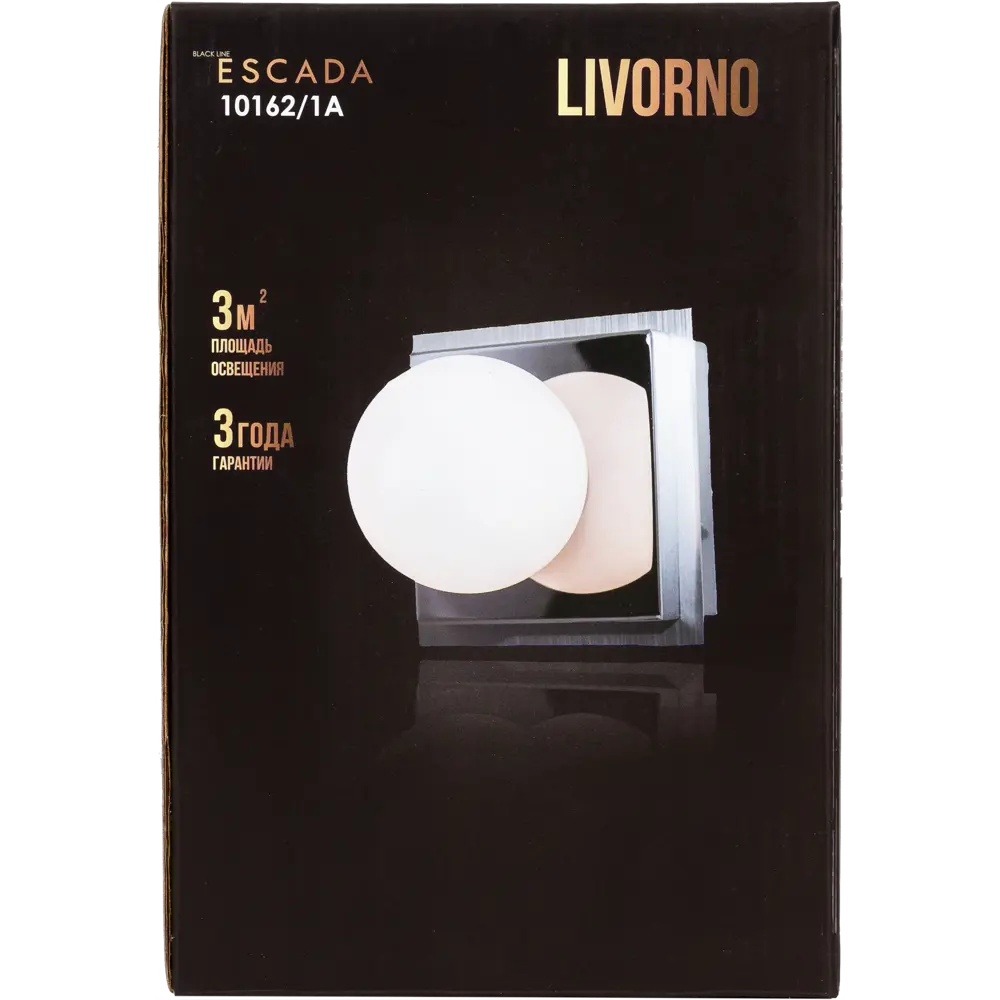 Светильник настенный Escada Livorno шар/база 1хG9 IP44 цвет хром 82036682 STLM-2010644  - Вид №4