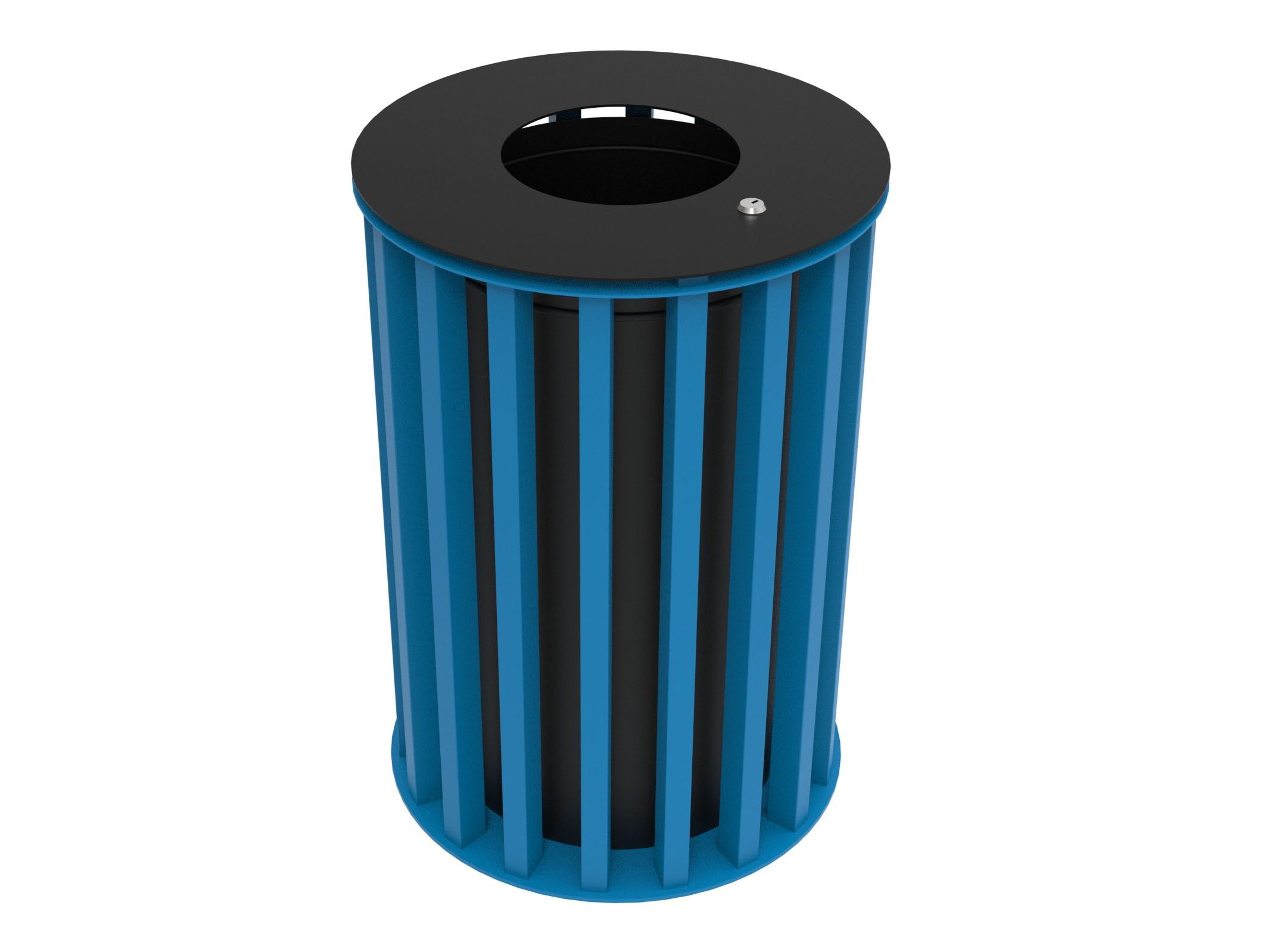 Оцинкованная стальная корзина для мусора с крышкой Lazzari Динамо ARCH-00087800 - Вид №22