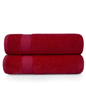 90402845 Набор из 2 полотенец Marrakesh 50х80 см цвет темно-алый STLM-0215797 ELEGANTA