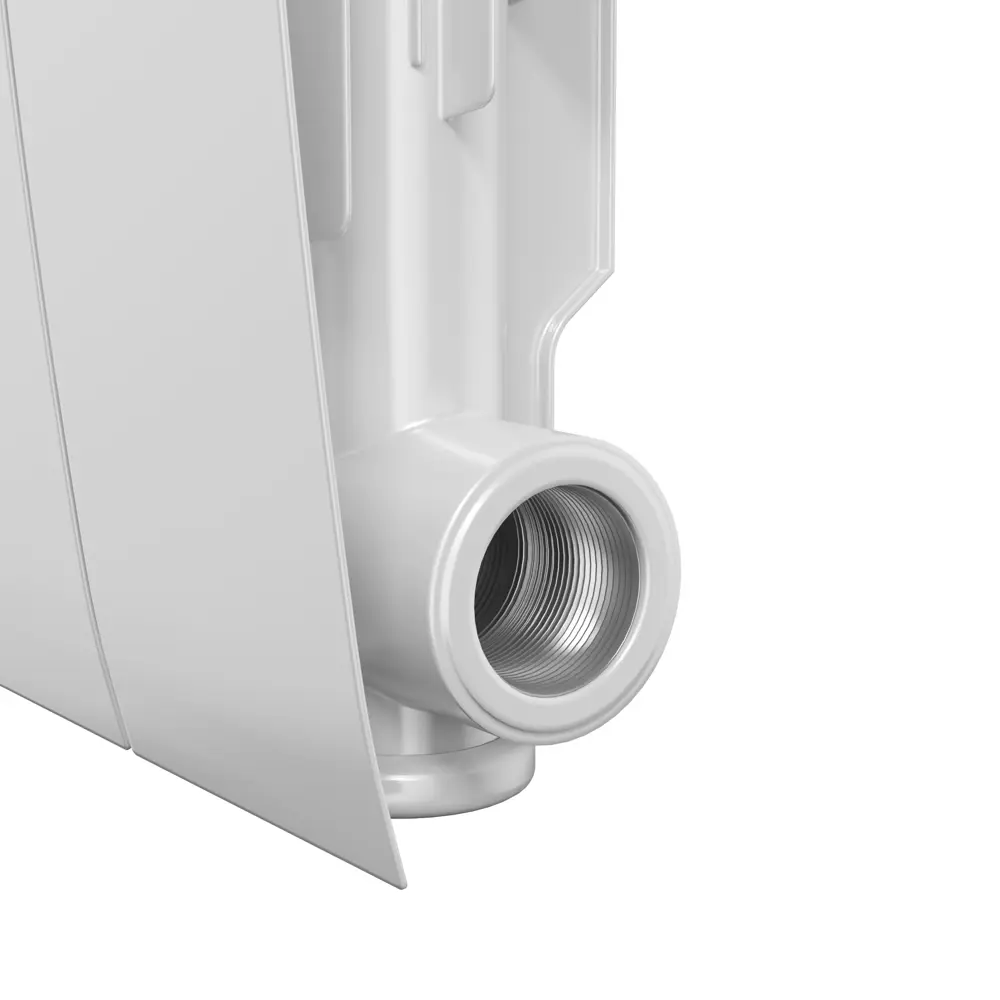 Радиатор секционный Royal Thermo Biliner Alum 500/87 12 секций боковое подключение алюминий белый 82258103 STLM-2182866 - Вид №4