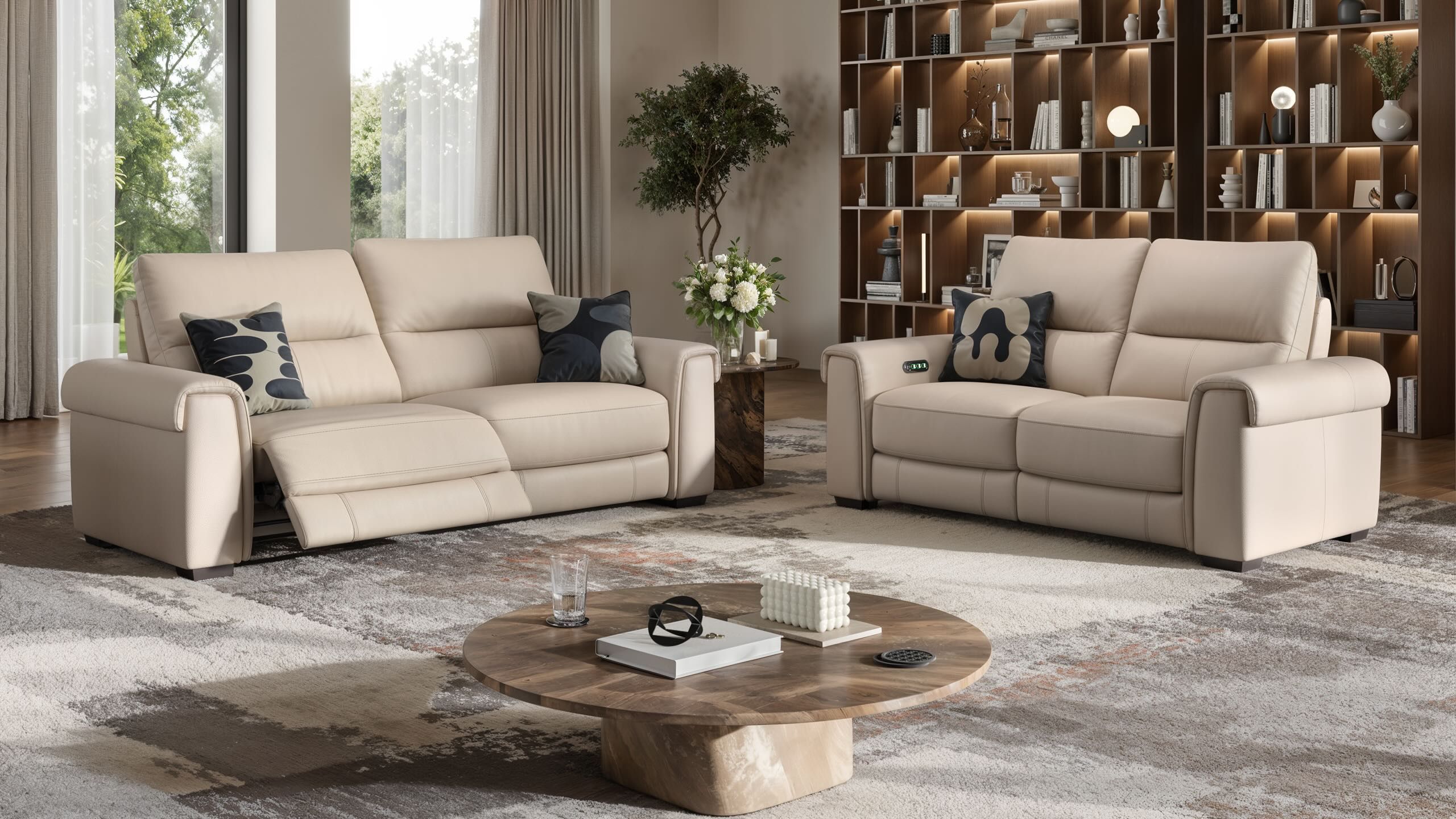 2-местный кожаный диван Sofanella Murano ARCH-00039287 - Вид №1