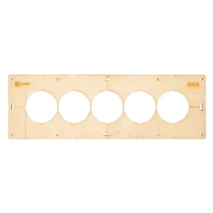 Шаблон EKF для сверления подрозетников на 5 постов 68 мм 87092983