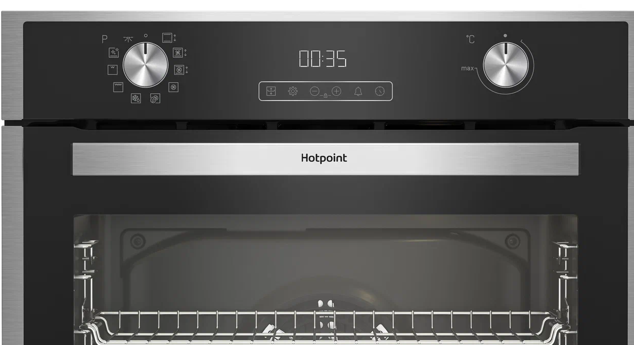 9006738 Электрический духовой шкаф Hotpoint FE9 831 JSH IX черный STDN-0056068 - Вид №3