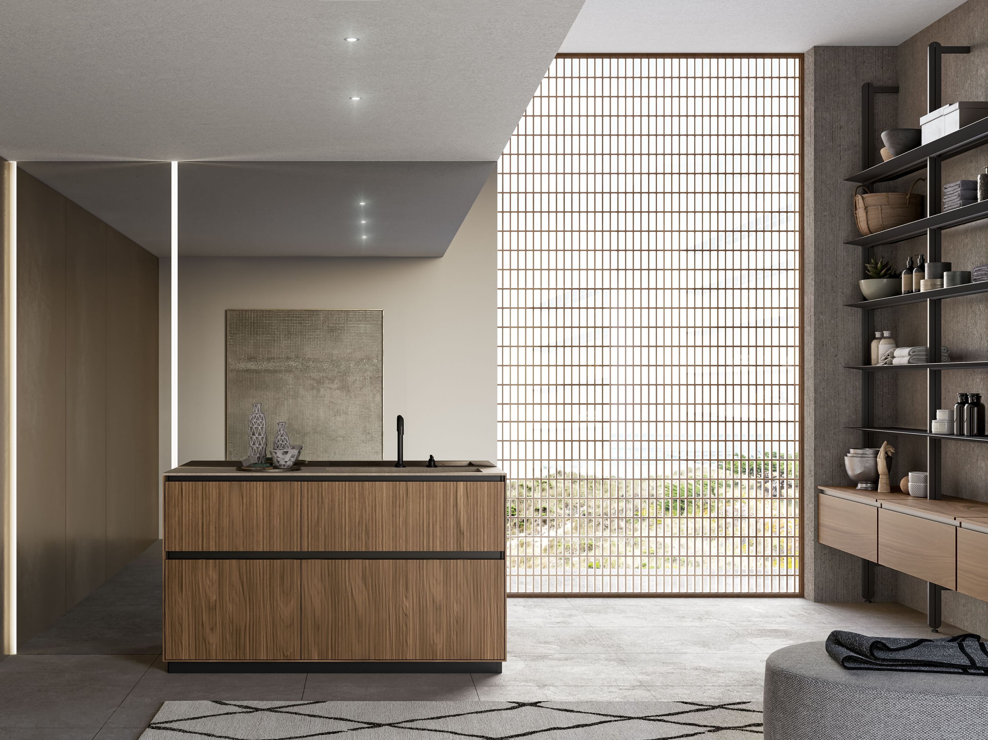 Шкаф для умывальника canneté с выдвижными ящиками Birex трек ARCH-00062168