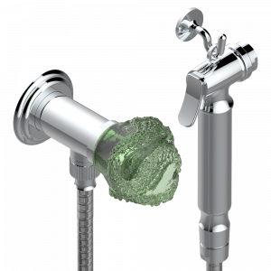 U5H-5840/8 Душ гигиенический: вентиль, 1.25 м шланг, крючок, вывод для душа и лейка с клапаном (возможны только следующие покрытия A02, B01,C01, D03, E02, F01, G01,G02) Thg-paris Jade Dragon Хром