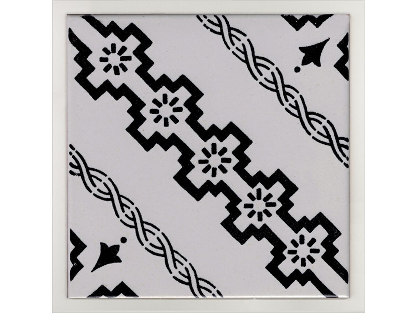 Пол / покрытие ручной работы La Riggiola черный и белый ARCH-00040144