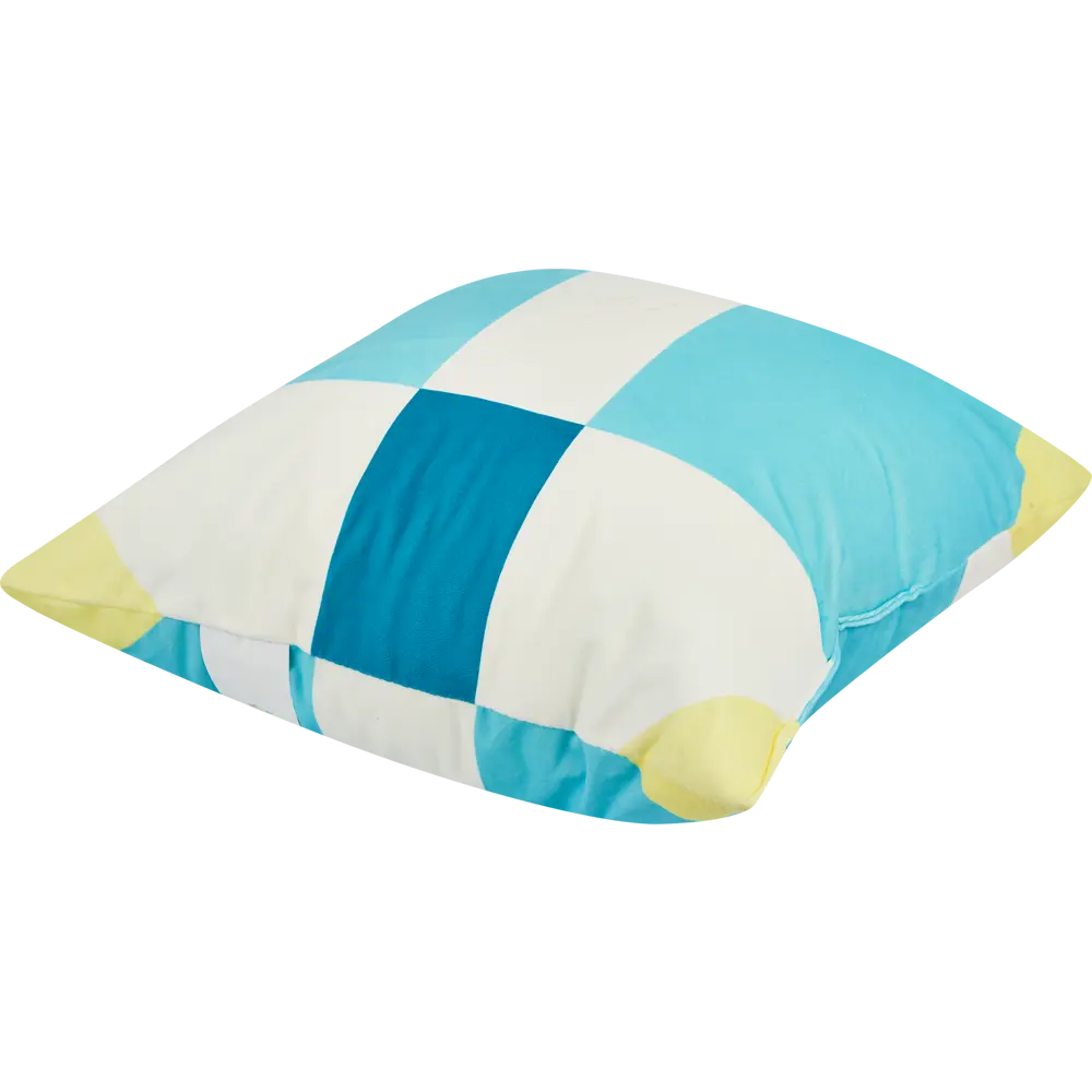 Подушка Сена 40х40 см цвет бирюзово-желтый 86495225 STLM-2189977 SEASONS  - Вид №1