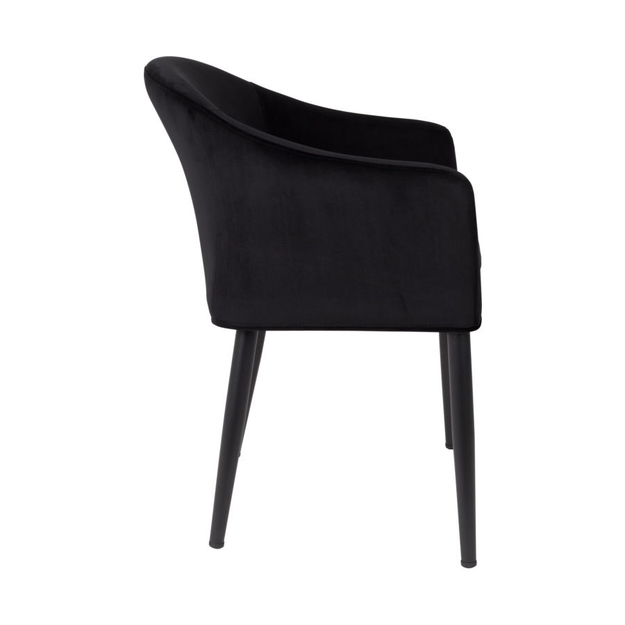 Кресло Catelyn черное White Label Living 1200161 - Вид №3