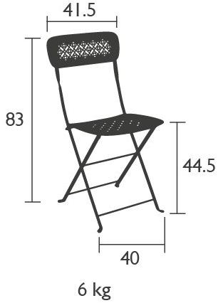 Fermob Складной садовый стул с открытой спинкой Lorette 5701 - Вид №4