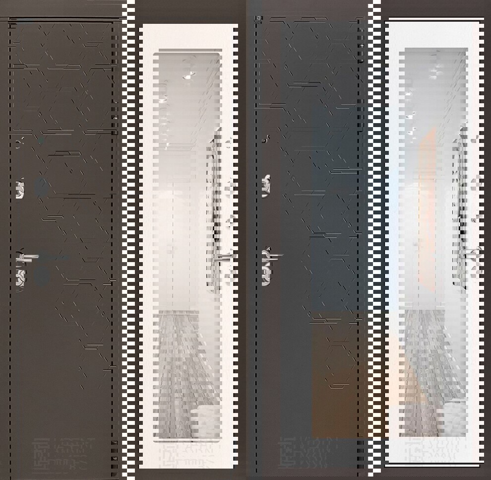 91027233 Входная дверь Смоки 210х107см белое дерево STLM-0447250 LABIRINTDOORS