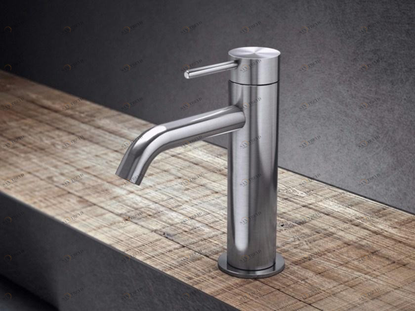 Radomonte Смеситель для раковины, однорычажный, настольный, из нержавеющей стали Toki Tki1