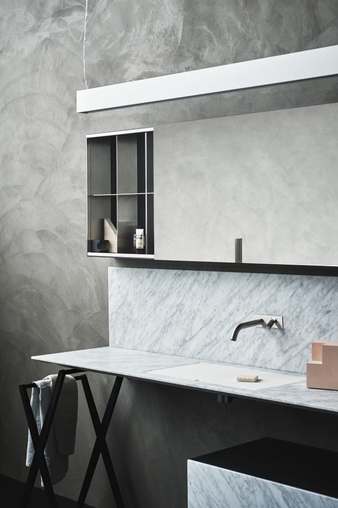 Смеситель для раковины из нержавеющей стали с пластиной Agape SQUARE ARCH-00138199 - Вид №5