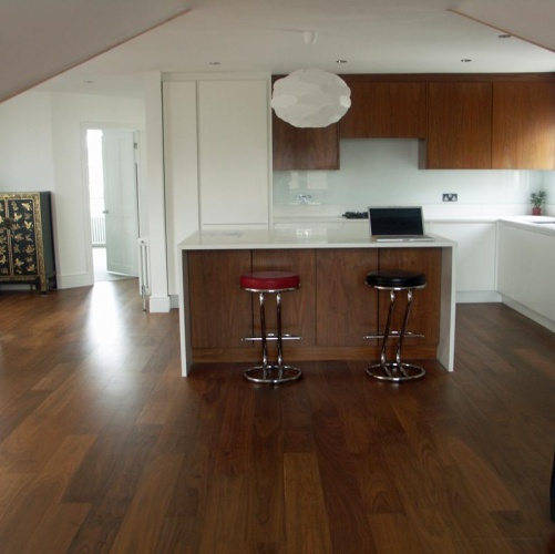 Инженерная доска Da Vinci 160мм Масло/лак Орех американский Селект (Гладкая) 600-1800х160 мм 160040050 - Вид №2