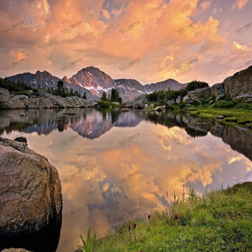 4-734-Alpengl--hen Фотообои Komar Vol.15 2.54х1.84 м 4734ALPENGLHEN