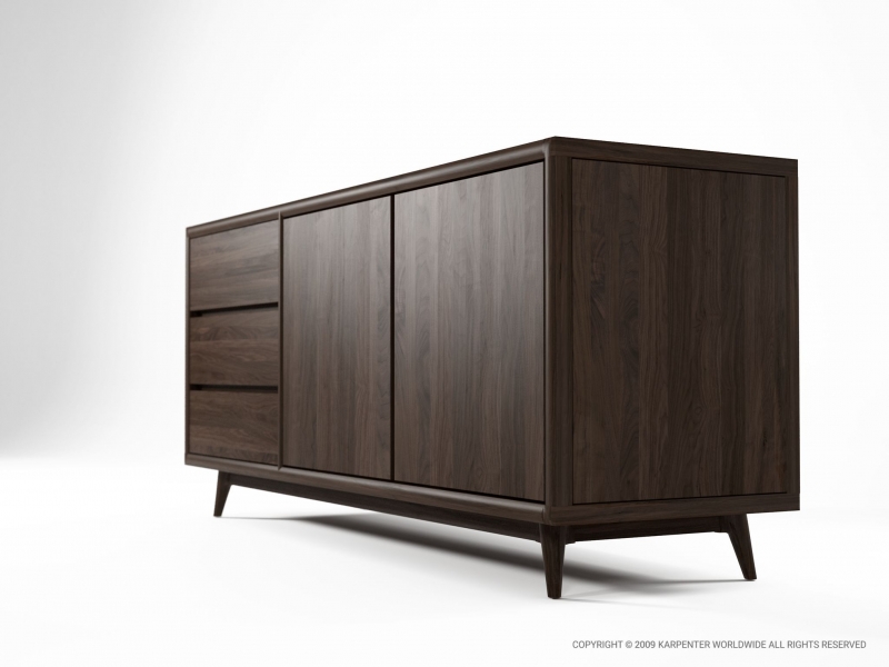 124_295 Комод 2 дверцы 3 ящика Karpenter Vintage - Вид №2