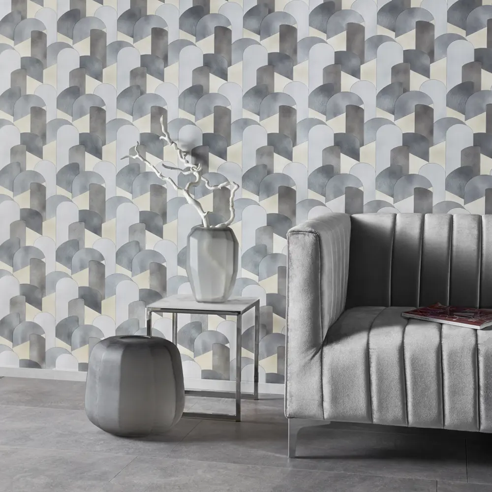 Обои флизелиновые Erismann Elle серые 1.06 м 12083-10 STLM-2174169 - Вид №2