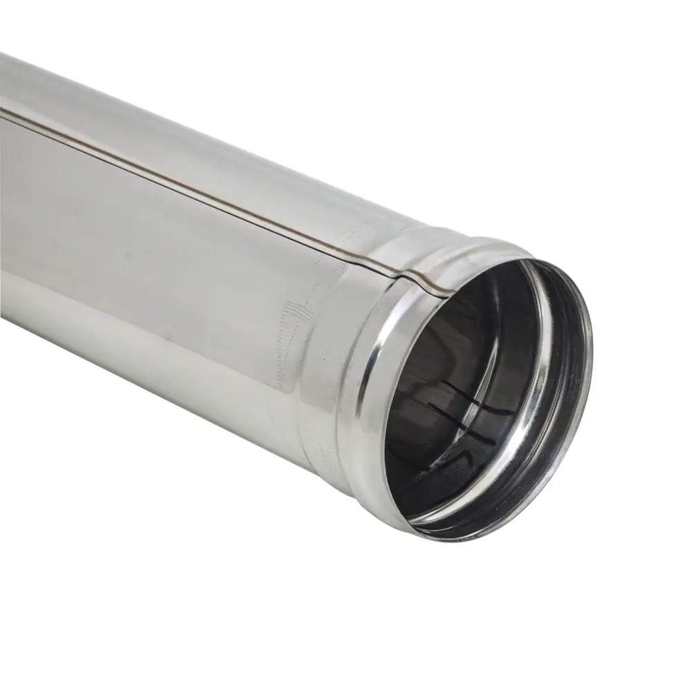 Труба для дымохода Коракс D115 0.25 м нержавеющая сталь 0.5 мм STLM-2141164 - Вид №1