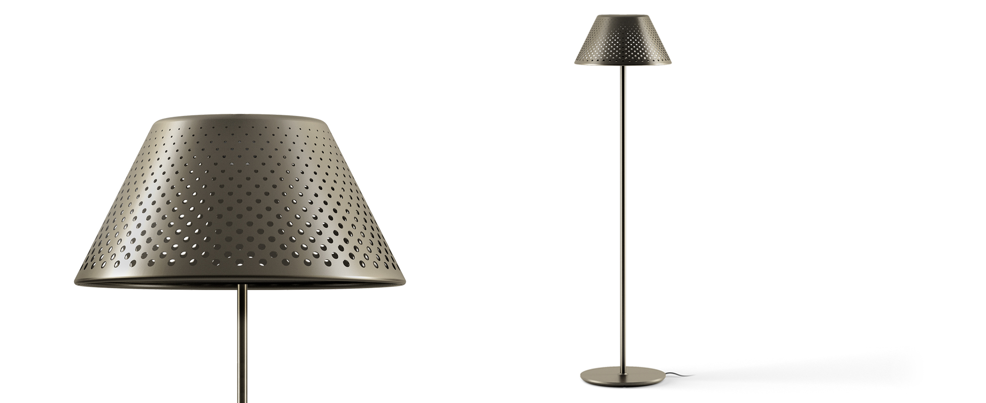 3250816 Мобильный светильник Platek MESH XL Piantana  MESH XL H. 1900 mm - LED 3000K 75°  - Вид №1