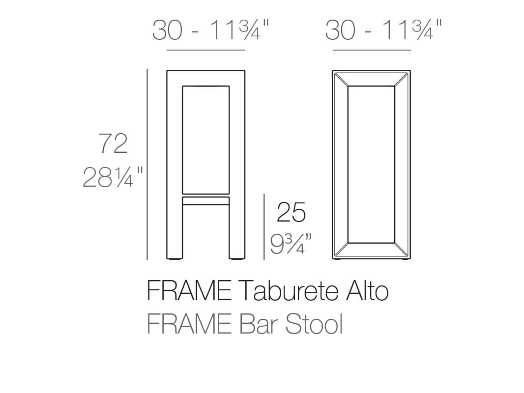 Табурет Vondom рамка ARCH-00021687 - Вид №2