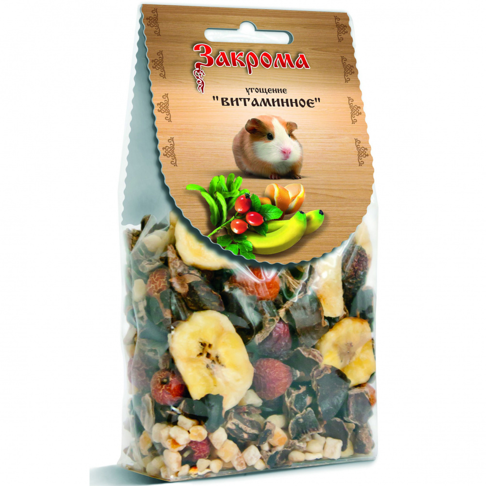 ПР0047721 Лакомство для грызунов Угощение Витаминное 150г ЗАКРОМА 