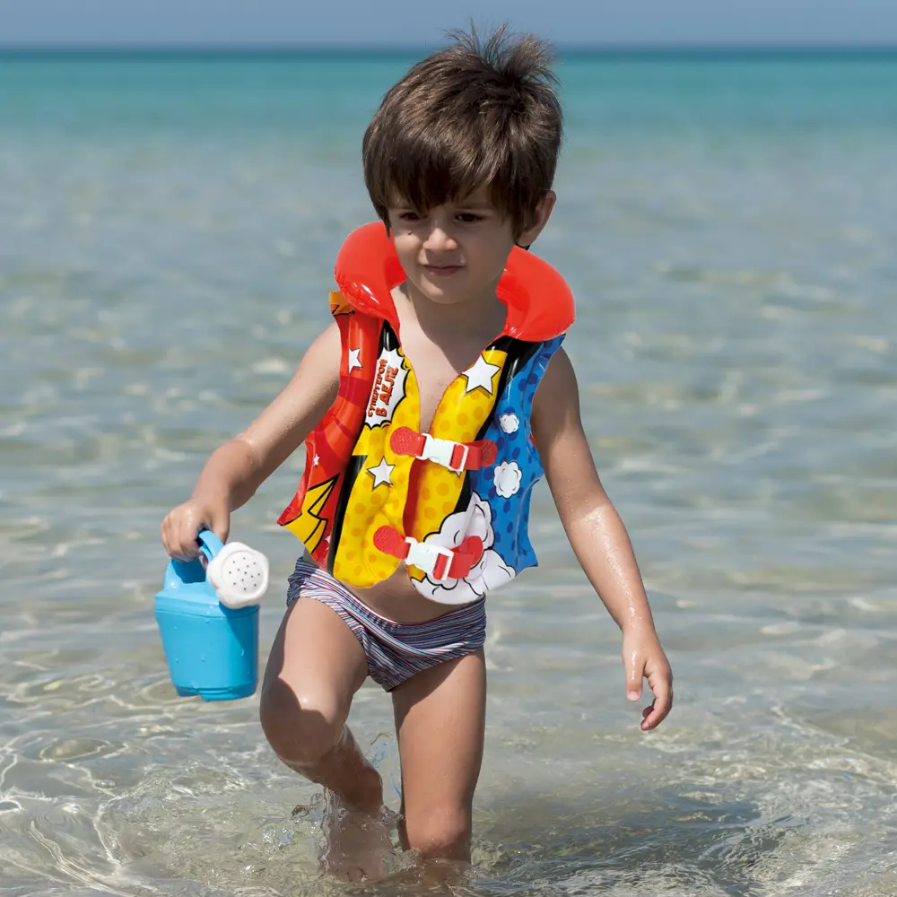 Надувной спасательный жилет Герой ПВХ 40x44 см разноцветный Santreyd STLM-2168103 - Вид №1