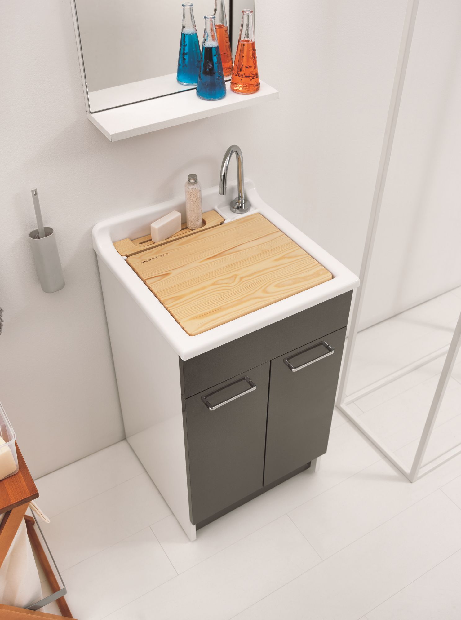 Шкаф для белья из ДСП с распашными дверцами COLAVENE Swash ARCH-00088164 - Вид №7