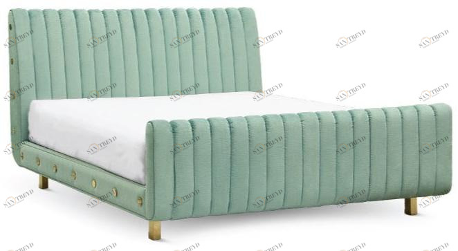 Essential Home Двуспальная кровать с мягким изголовьем Sophia sun-id-1402506
