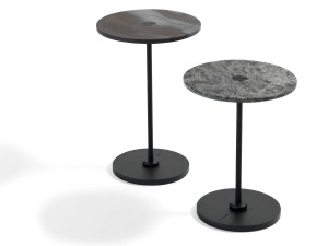 Круглый мраморный журнальный столик