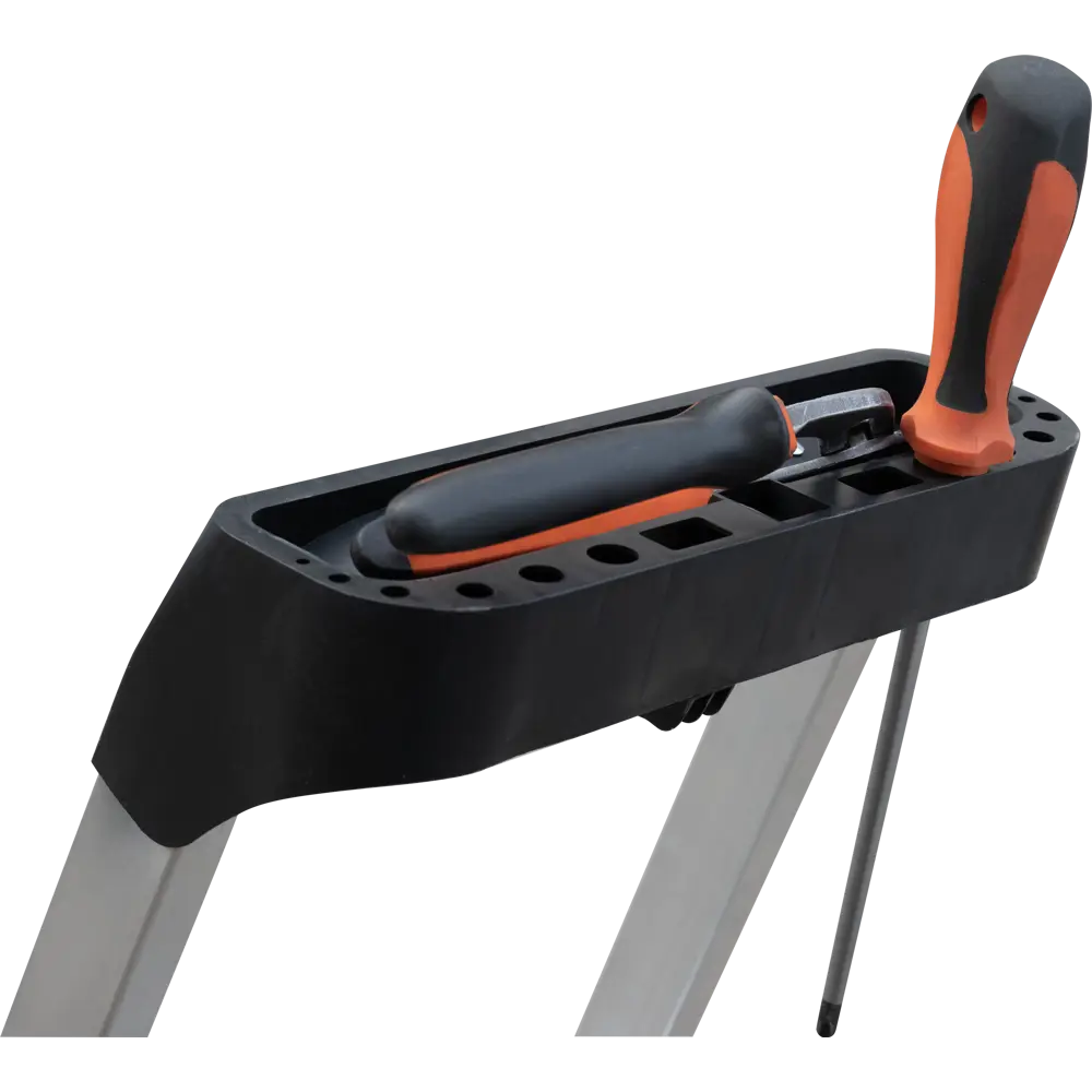 Алюминиевая стремянка Standers 5-ступенчатая с усиленной конструкцией 88936747 STLM-0846386 - Вид №9