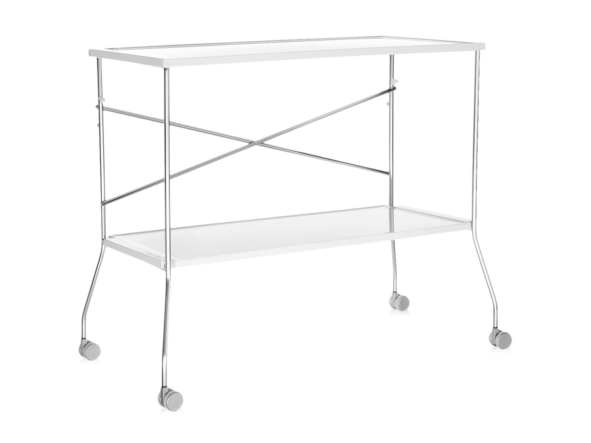 Хромированная стальная складная тележка для еды Kartell FLIP ARCH-00134517 - Вид №8