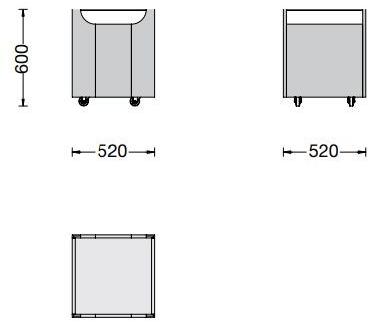 Porro Деревянная тележка для еды с ящиками sun-id-1483222 - Вид №3