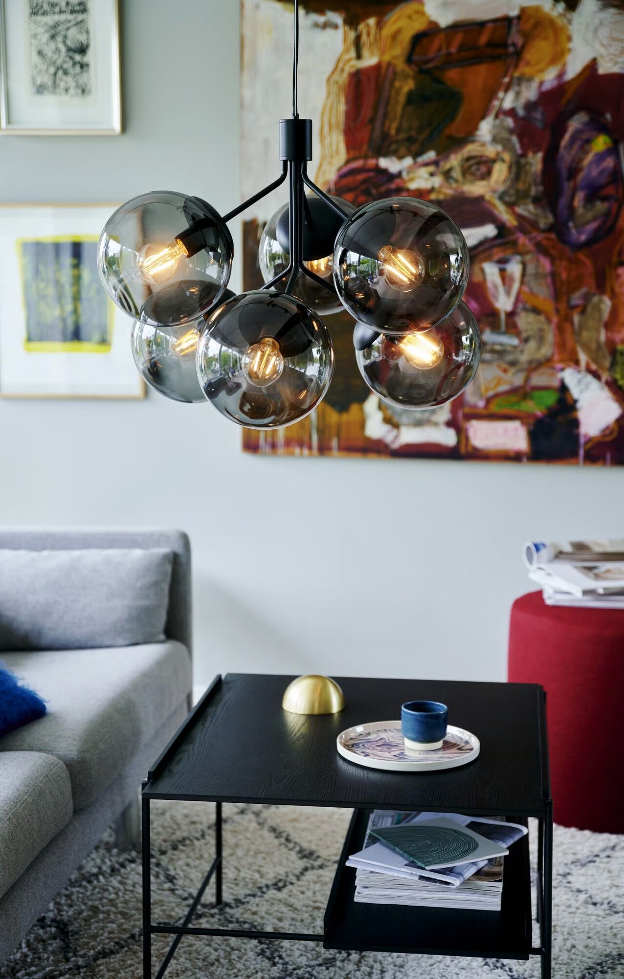 Стеклянный и металлический подвесной светильник Nordlux Ivona ARCH-00106503 - Вид №4