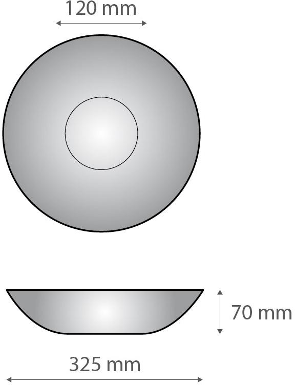 Alumina Декоративная чаша из двнеалюминия Dvne capsule collection D.sf35b0  - Вид №3