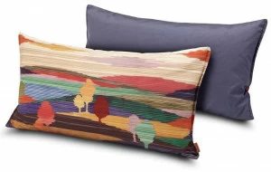 MissoniHome Подушка из хлопка с пейзажами Shades stripes