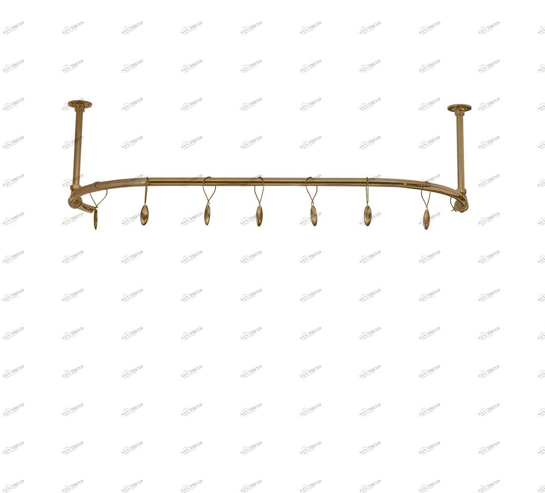 Gentry Home Карниз для штор для душа Shower curtain rail Бронза GH101531 