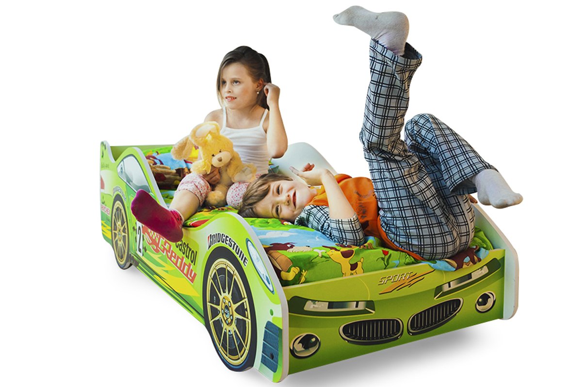 Детская кровать-машина "Вихрь" БЕЛЬМАРКО  326740 Зеленый Santreyd  - Вид №3