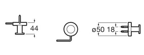 Металлическая вешалка для полотенец Roca Compas ARCH-00152477 - Вид №2