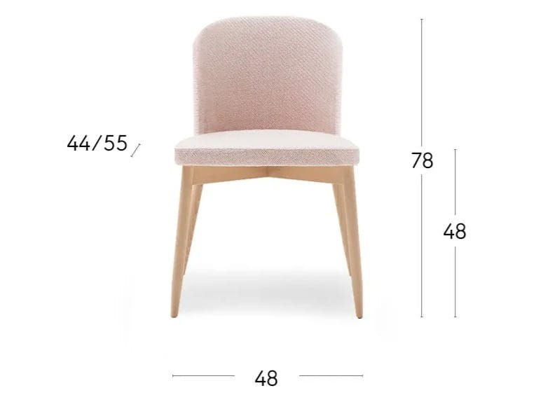 Мягкий стул из бука Billiani Spy ARCH-00033013 - Вид №5