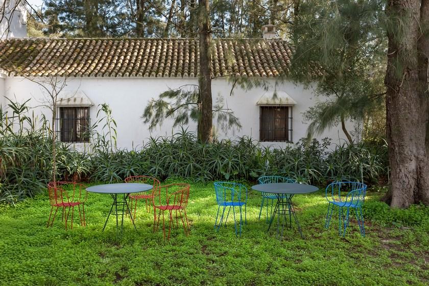 iSimar Штабелируемый садовый стул из оцинкованной стали Olivo 9133 - Вид №3