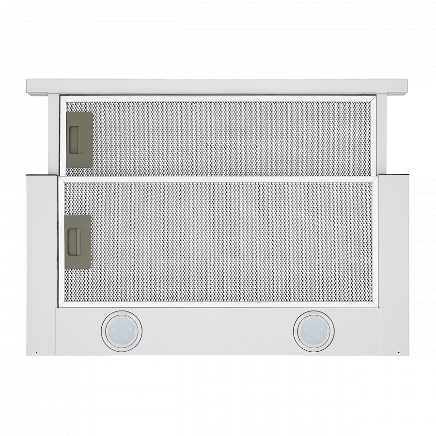 VS LIGHT 60 WHITE Вытяжка vs light 60 белый/ • тип: встраиваемая • цвет: белый • управление: колыбельное • ширина, мм: 600 • полная потребляемая мощность, вт: 140• количество скоростей: 2 • максимальная производительность, м3/ч: 480• диаметр воздуховода Santreyd  - Вид №4