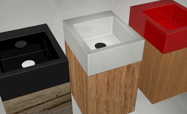 SQULAV16 Подвесная раковина настенная GSG CERAMIC SQUARE - Вид №2