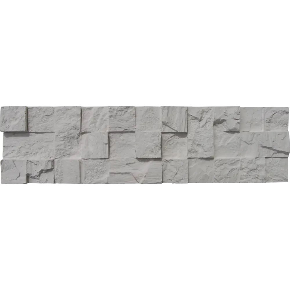 MONTE ALBA Декоративная плитка «Пикс Стоун» белая с текстурой каменной мозаики 82127096 STLM-0019938 - Вид №1