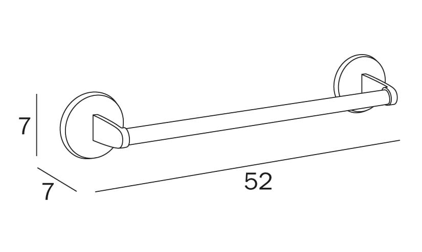 Металлический бар отель полотенце держатель INDA® HOTELLERIE ARCH-00071097 - Вид №1