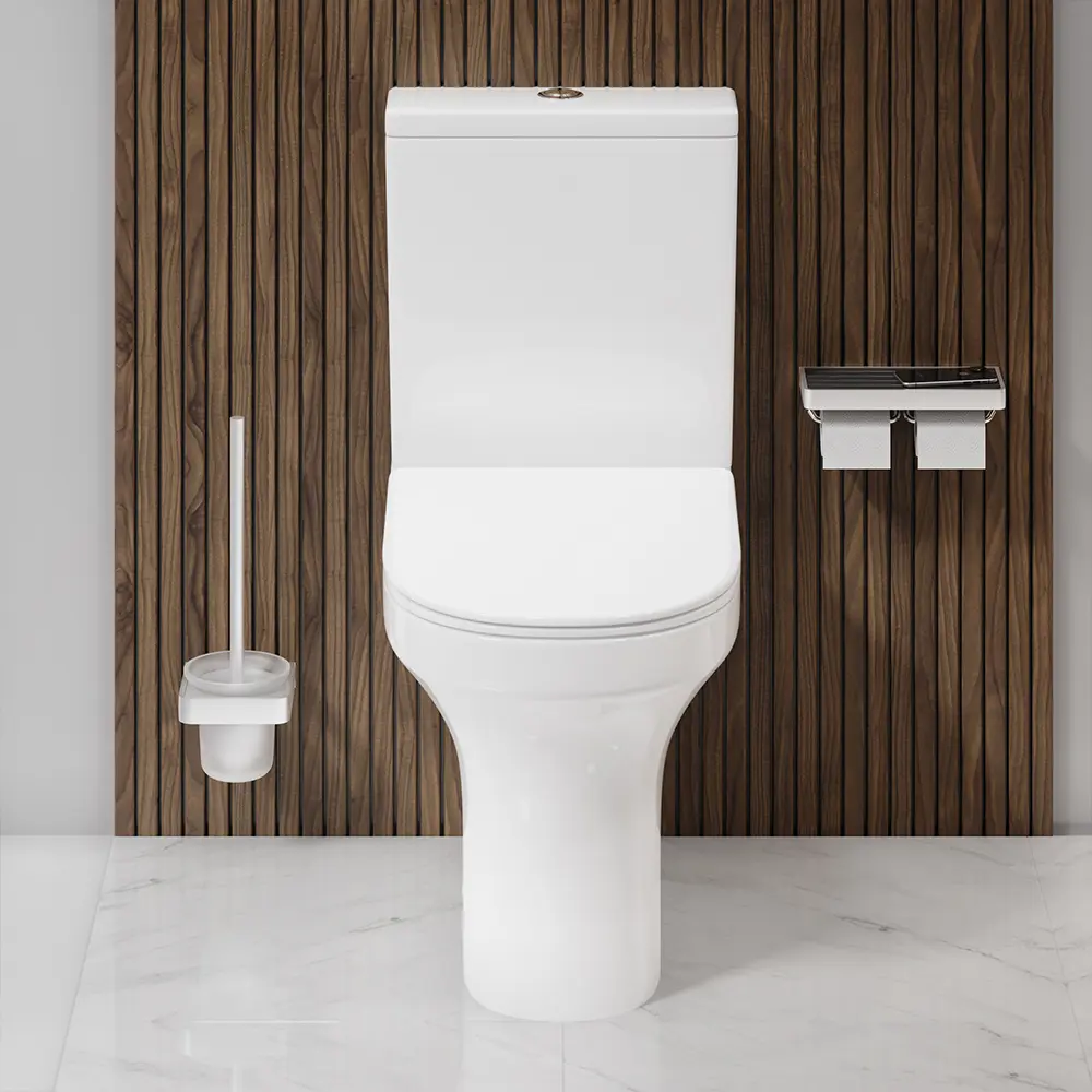 Унитаз-компакт AM.PM Moxie Flash Clean C9M8600SC, безободковый, сиденье с микролифтом, двойной смыв STLM-2075899 - Вид №7