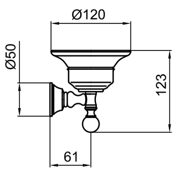KA500101017 Мыльница Webert Karenina  - Вид №1